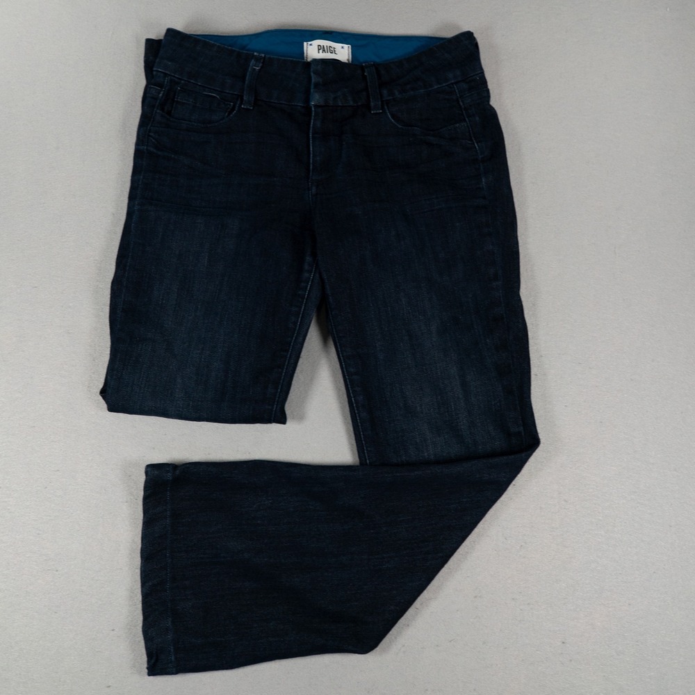 Paige Womens Jeans 27 Dark Wash Bootcut Stretch Denim Five Pocket WA955